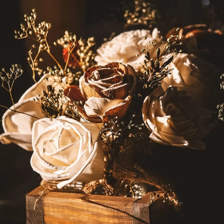 Πίνακας σε Καμβά RUSTIC FARMHOUSE DRIED FLOWERS -  Sticky 5