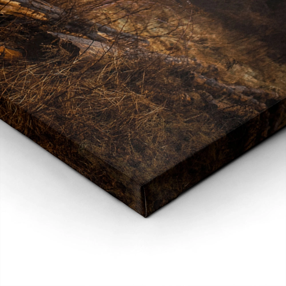 Πίνακας σε Καμβά RUSTIC FARMHOUSE DRIED FOREST