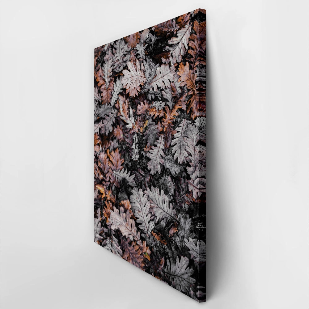 Πίνακας σε Καμβά RUSTIC FARMHOUSE DRIED LEAVES 3