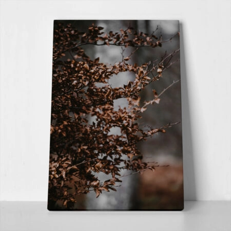 Πίνακας σε Καμβά RUSTIC FARMHOUSE DRIED LEAVES 4 - 