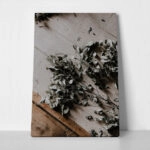 Πίνακας σε Καμβά RUSTIC FARMHOUSE DRIED LEAVES 6