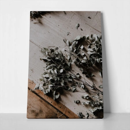 Πίνακας σε Καμβά RUSTIC FARMHOUSE DRIED LEAVES 6 - 
