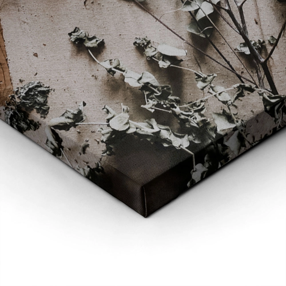 Πίνακας σε Καμβά RUSTIC FARMHOUSE DRIED LEAVES 6