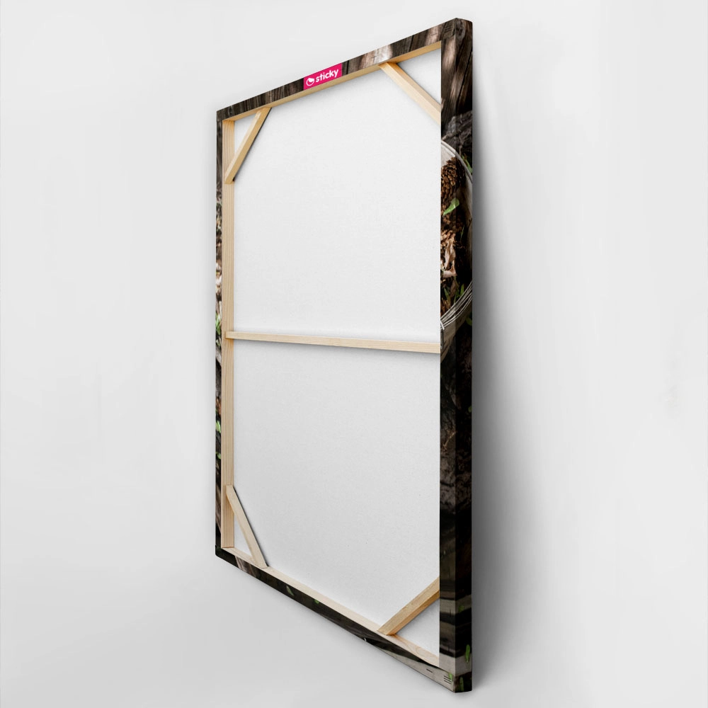 Πίνακας σε Καμβά RUSTIC FARMHOUSE DRIED WOOD