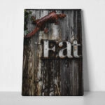 Πίνακας σε Καμβά RUSTIC FARMHOUSE EAT