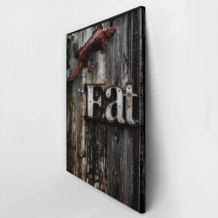 Πίνακας σε Καμβά RUSTIC FARMHOUSE EAT -  Sticky 2