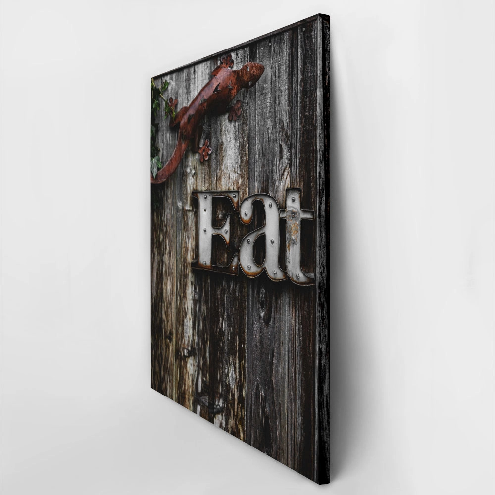 Πίνακας σε Καμβά RUSTIC FARMHOUSE EAT