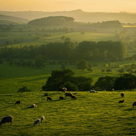Πίνακας σε Καμβά RUSTIC FARMHOUSE FIELD 5 -  Sticky 5