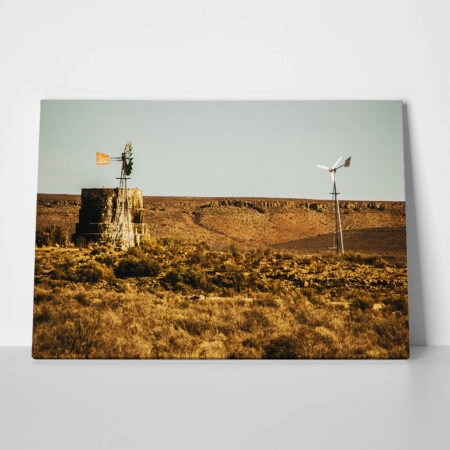 Πίνακας σε Καμβά RUSTIC FARMHOUSE FIELD 9 - 