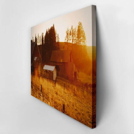 Πίνακας σε Καμβά RUSTIC FARMHOUSE FIELD CABIN 10 -  Sticky 2