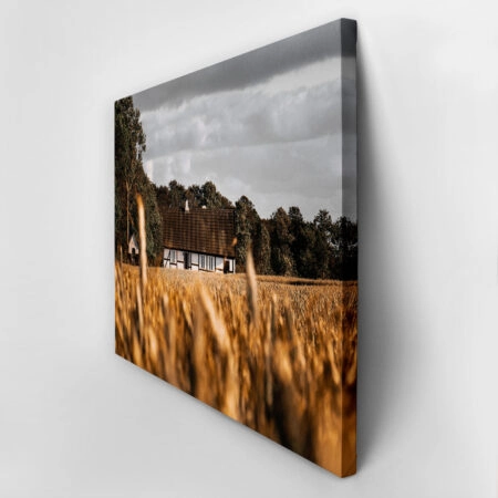 Πίνακας σε Καμβά RUSTIC FARMHOUSE FIELD CABIN 4 -  Sticky 2
