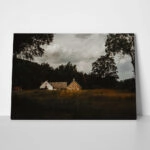 Πίνακας σε Καμβά RUSTIC FARMHOUSE FIELD CABIN 5