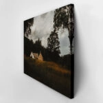 Πίνακας σε Καμβά RUSTIC FARMHOUSE FIELD CABIN 5