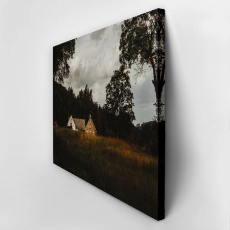 Πίνακας σε Καμβά RUSTIC FARMHOUSE FIELD CABIN 5 -  Sticky 2