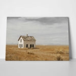 Πίνακας σε Καμβά RUSTIC FARMHOUSE FIELD CABIN 6