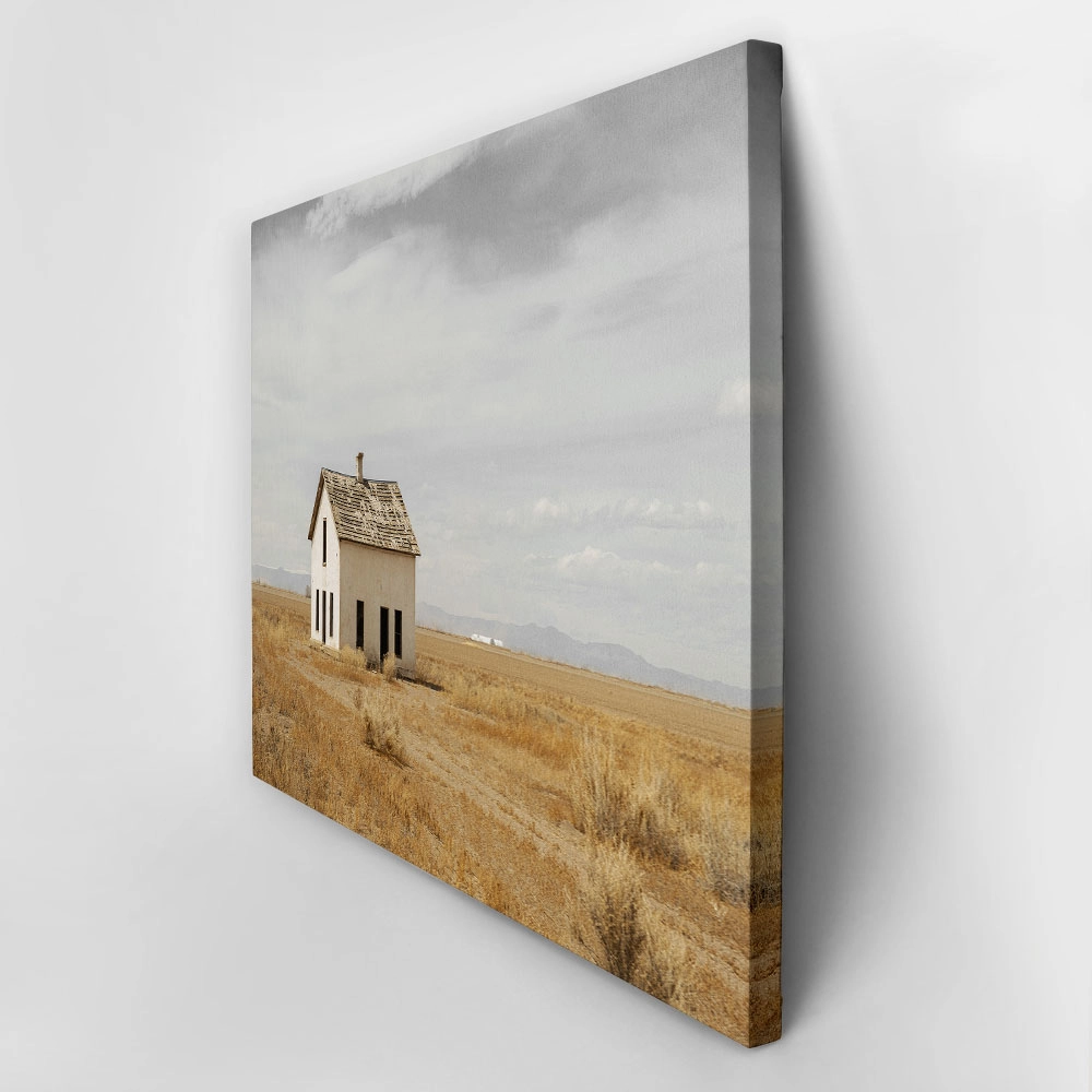 Πίνακας σε Καμβά RUSTIC FARMHOUSE FIELD CABIN 6