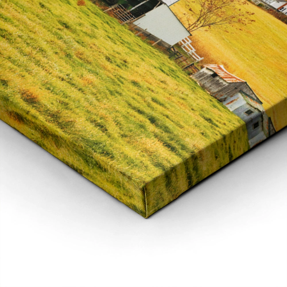 Πίνακας σε Καμβά RUSTIC FARMHOUSE FIELD CABIN 7