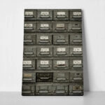 Πίνακας σε Καμβά RUSTIC FARMHOUSE FILE CABINET