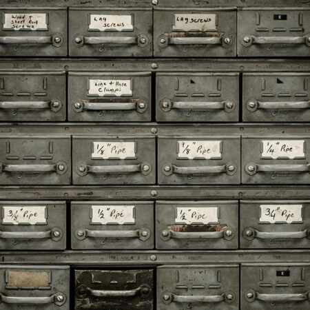 Πίνακας σε Καμβά RUSTIC FARMHOUSE FILE CABINET -  Sticky 5