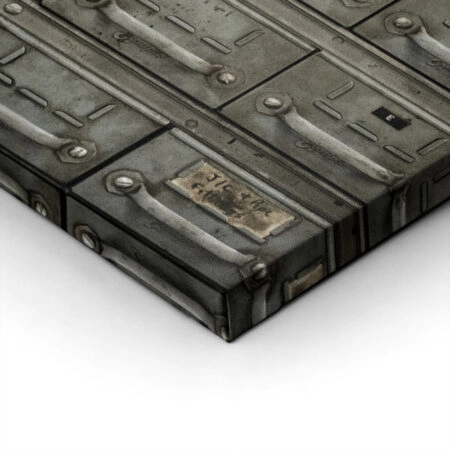 Πίνακας σε Καμβά RUSTIC FARMHOUSE FILE CABINET -  Sticky 1