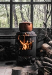 Πίνακας σε Καμβά RUSTIC FARMHOUSE FIRE 2