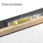 Πίνακας σε Καμβά RUSTIC FARMHOUSE FIRE 2