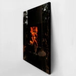 Πίνακας σε Καμβά RUSTIC FARMHOUSE FIRE
