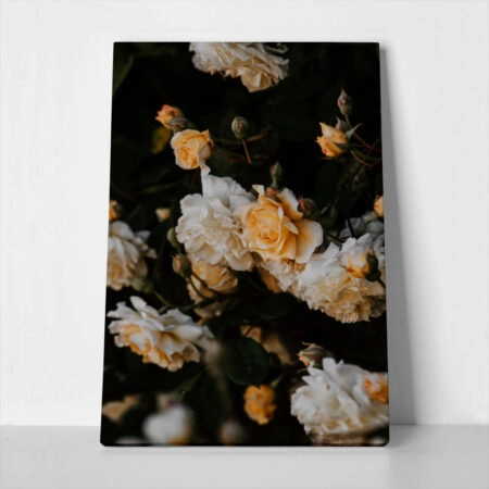 Πίνακας σε Καμβά RUSTIC FARMHOUSE FLOWERS - 