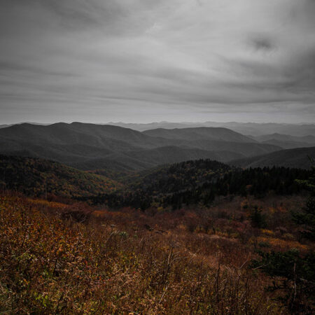 Πίνακας σε Καμβά RUSTIC FARMHOUSE FOGGY MOUNTAIN 2 -  Sticky 5