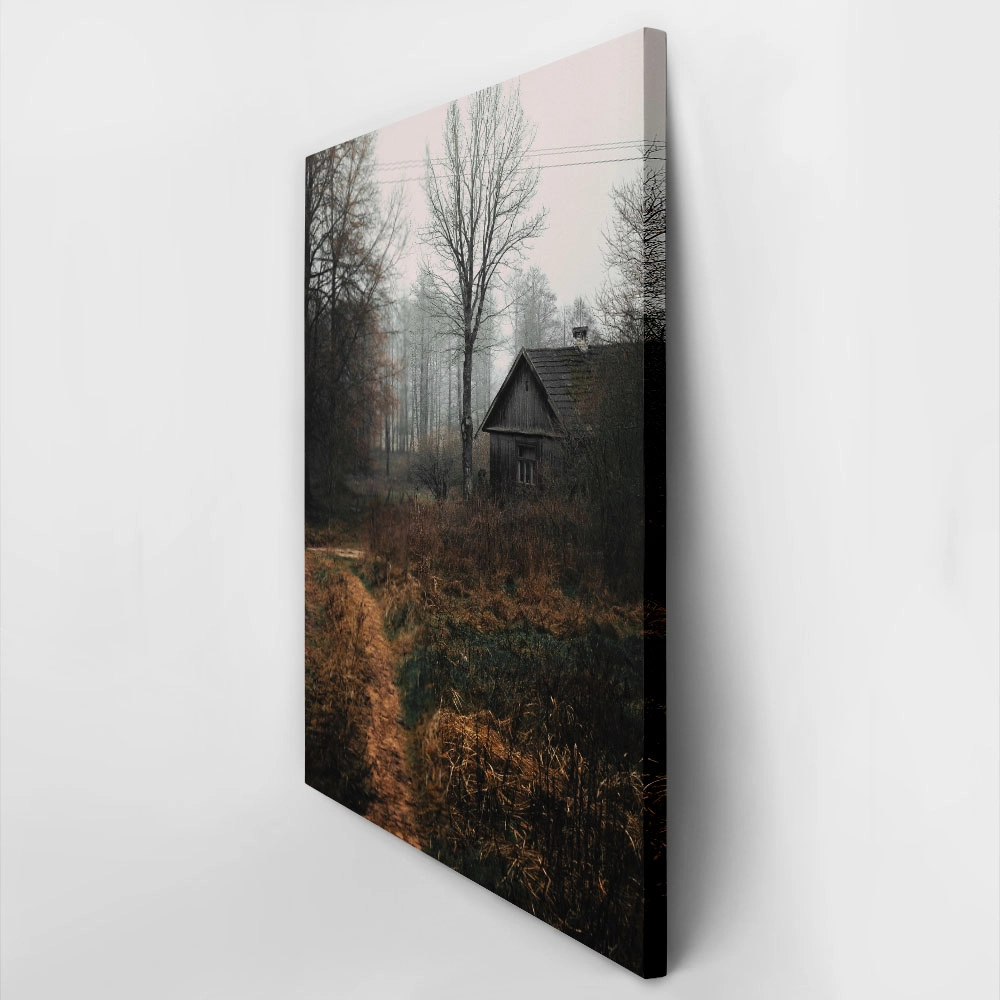 Πίνακας σε Καμβά RUSTIC FARMHOUSE FOREST CABIN 2