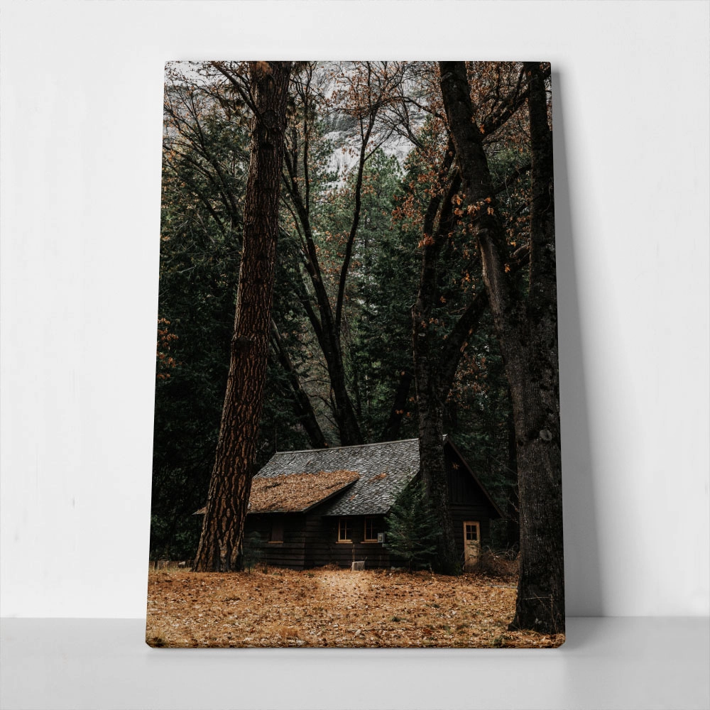 Πίνακας σε Καμβά RUSTIC FARMHOUSE FOREST CABIN 3