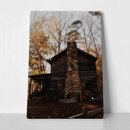Πίνακας σε Καμβά RUSTIC FARMHOUSE FOREST CABIN 4 - 