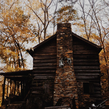 Πίνακας σε Καμβά RUSTIC FARMHOUSE FOREST CABIN 4 -  Sticky 5