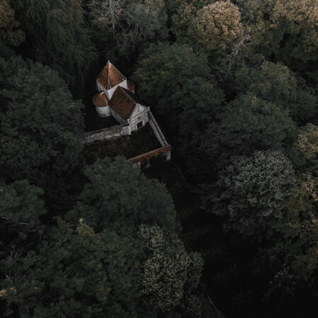 Πίνακας σε Καμβά RUSTIC FARMHOUSE FOREST CABIN -  Sticky 5