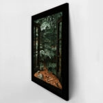 Πίνακας σε Καμβά RUSTIC FARMHOUSE FOREST WINDOW