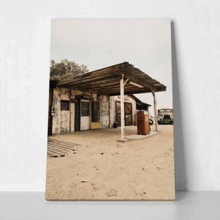 Πίνακας σε Καμβά RUSTIC FARMHOUSE GAS STATION 2