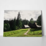 Πίνακας σε Καμβά RUSTIC FARMHOUSE HILL ROAD