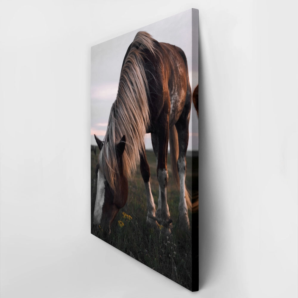 Πίνακας σε Καμβά RUSTIC FARMHOUSE HORSE 12