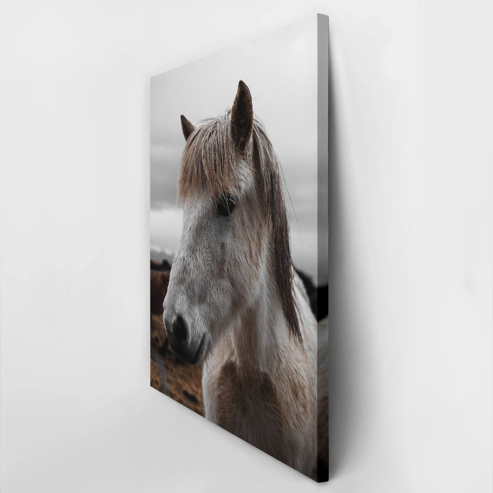 Πίνακας σε Καμβά RUSTIC FARMHOUSE HORSE 14