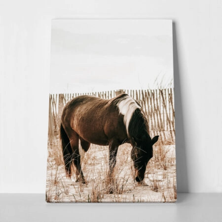 Πίνακας σε Καμβά RUSTIC FARMHOUSE HORSE 15 - 