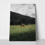 Πίνακας σε Καμβά RUSTIC FARMHOUSE HORSE 17