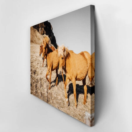 Πίνακας σε Καμβά RUSTIC FARMHOUSE HORSES 4 -  Sticky 2