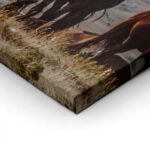 Πίνακας σε Καμβά RUSTIC FARMHOUSE HORSES 8