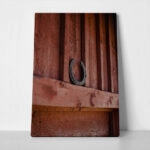 Πίνακας σε Καμβά RUSTIC FARMHOUSE HORSESHOE 2
