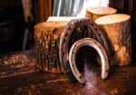 Πίνακας σε Καμβά RUSTIC FARMHOUSE HORSESHOE 4
