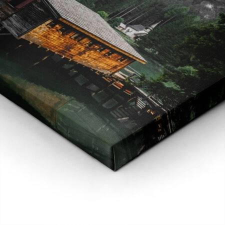 Πίνακας σε Καμβά RUSTIC FARMHOUSE LAKE CABIN 4 -  Sticky 1