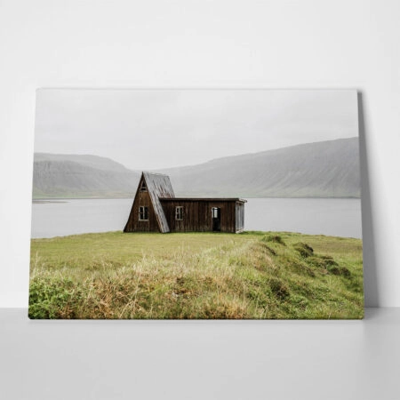 Πίνακας σε Καμβά RUSTIC FARMHOUSE LAKE CABIN 5 - 