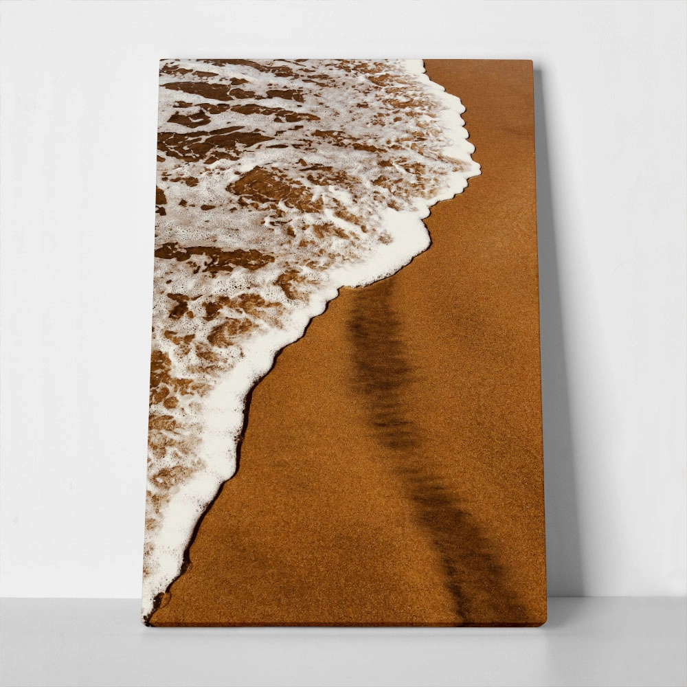 Πίνακας σε Καμβά RUSTIC FARMHOUSE LAKE FOAM