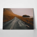 Πίνακας σε Καμβά RUSTIC FARMHOUSE LAKE ROAD