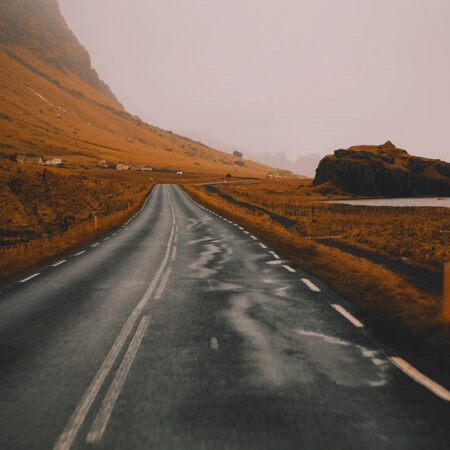 Πίνακας σε Καμβά RUSTIC FARMHOUSE LAKE ROAD -  Sticky 5